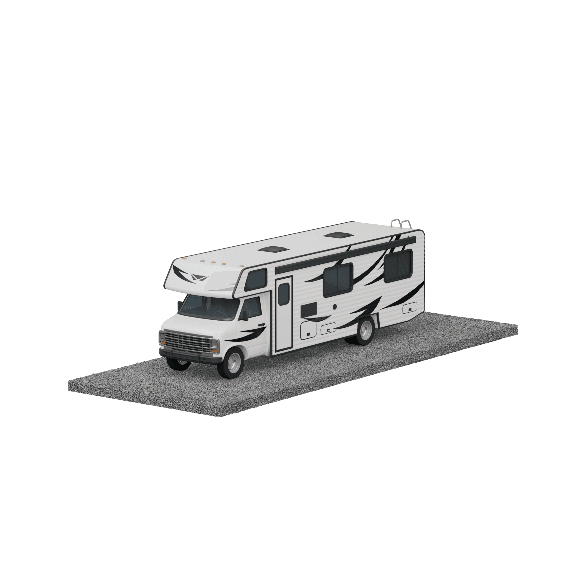 15' x 40' Uncovered Parking render