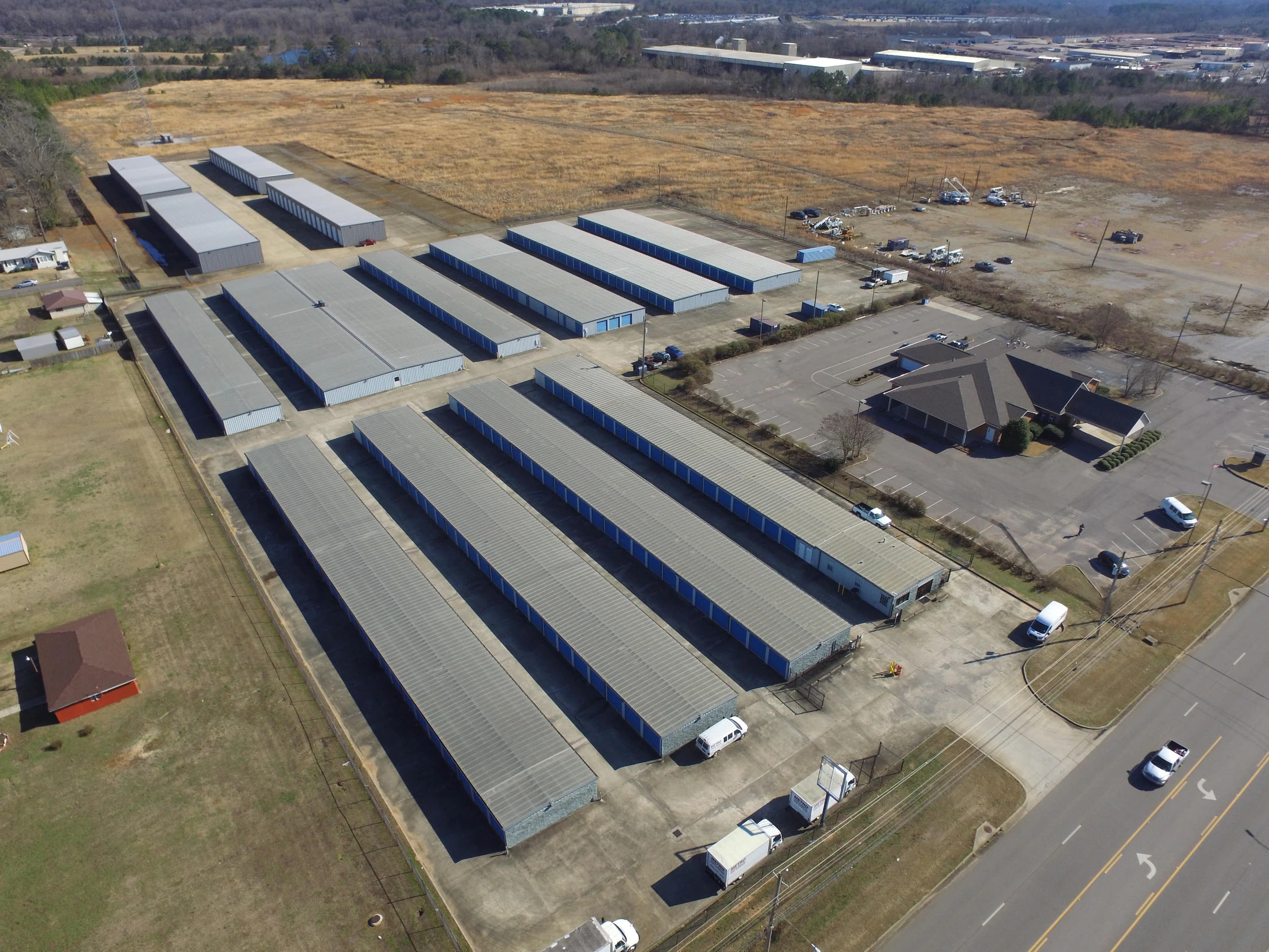 Aerial view of Metro Mini Storage Hueytown