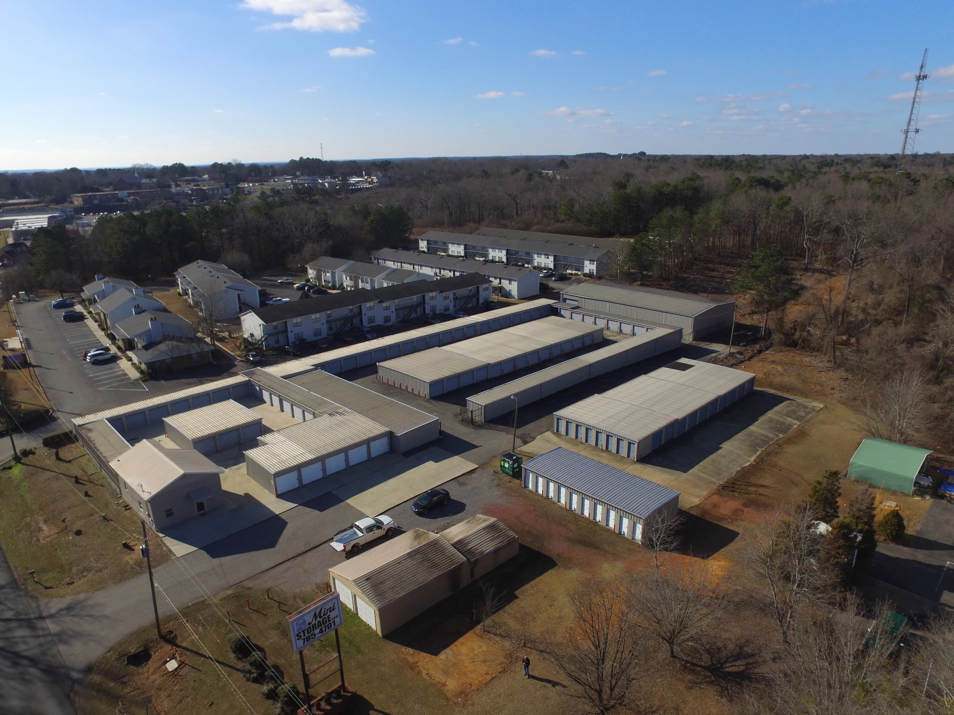 Aerial view of Metro Mini Storage Pleasant Grove