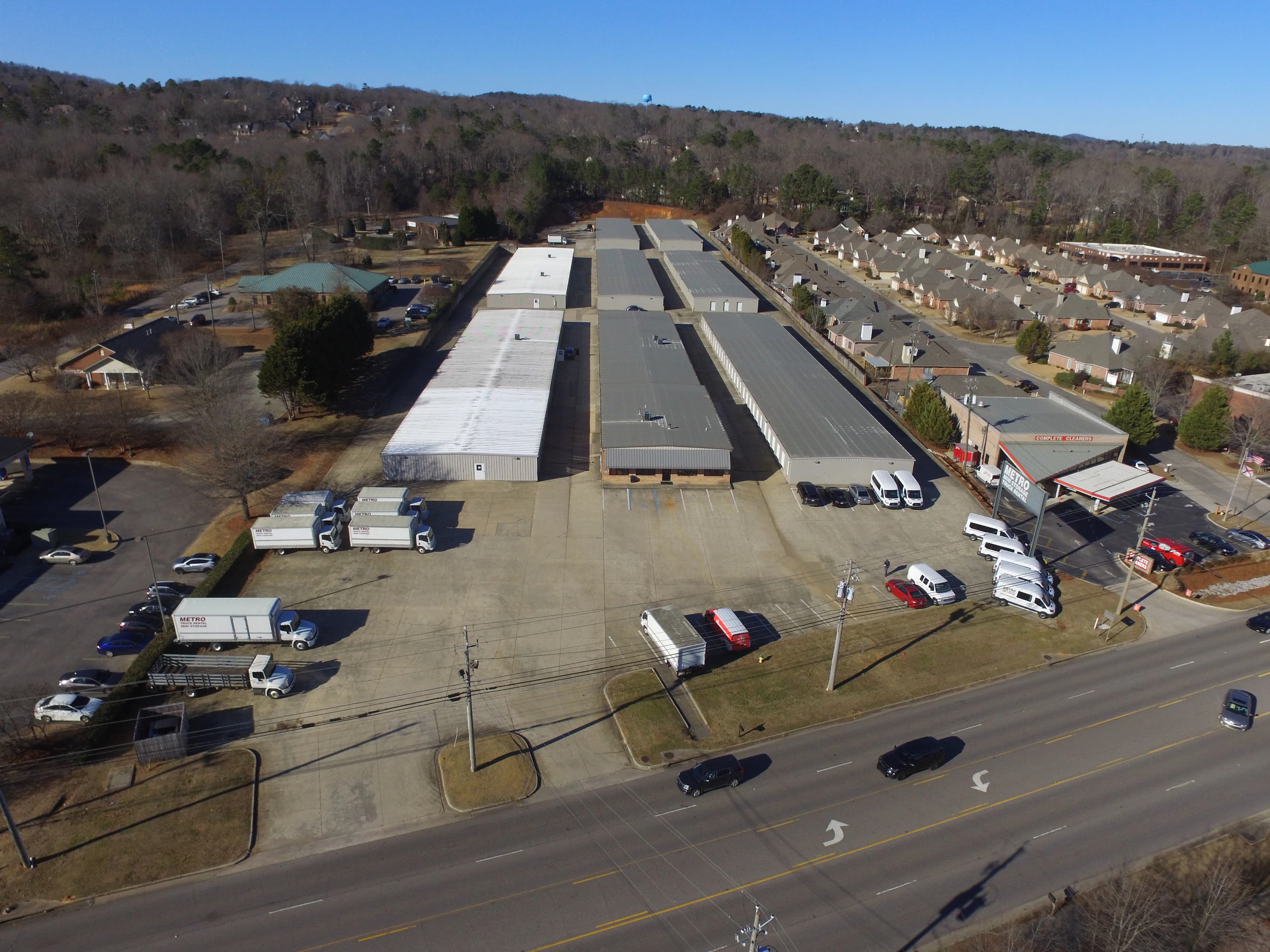 Aerial view of Metro Mini Storage Trussville